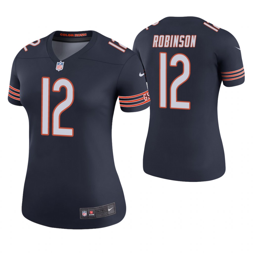 Women Chicago Bears #12 Allen Robinson Navy Color Rush Legend Jersey