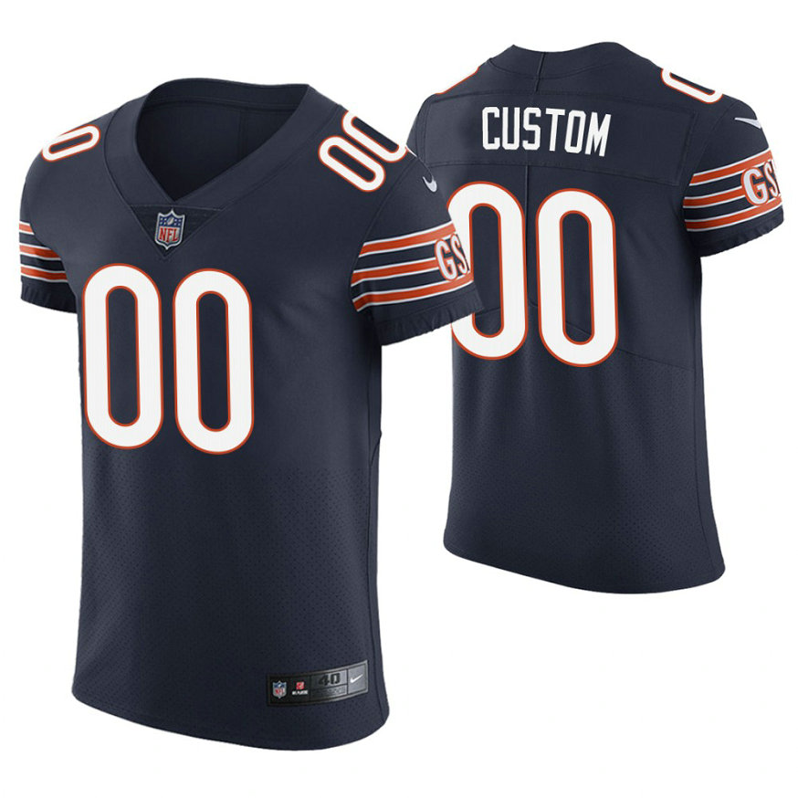 Chicago Bears Navy Elite Customized Jersey Chicago Bears Navy Elite Customized Jersey