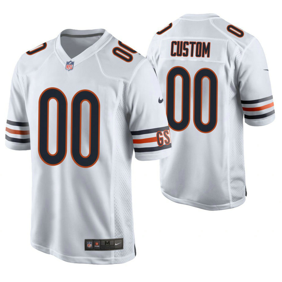 Chicago Bears White Game Customized Jersey Chicago Bears White Game Customized Jersey