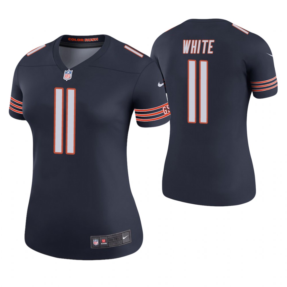 Women Chicago Bears #11 Kevin White Navy Color Rush Legend Jersey