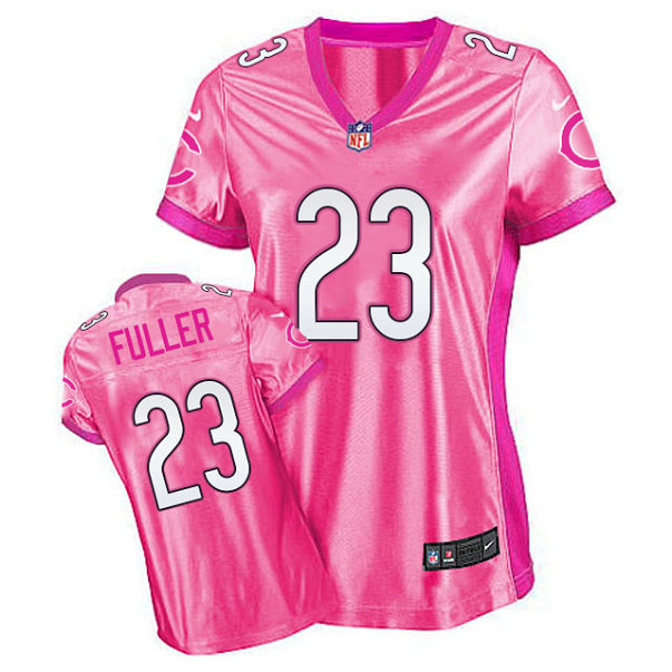 Women Chicago Bears #23 Kyle Fuller Pink New Be Luvd Jersey