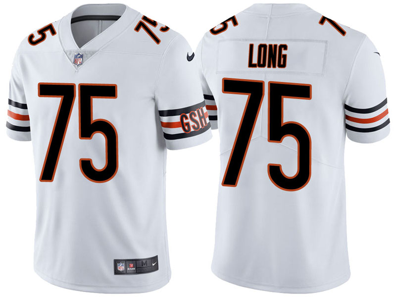 Chicago Bears #75 Kyle Long White Vapor Untouchable Limited Jersey Chicago Bears #75 Kyle Long White Vapor Untouchable Limited Jersey