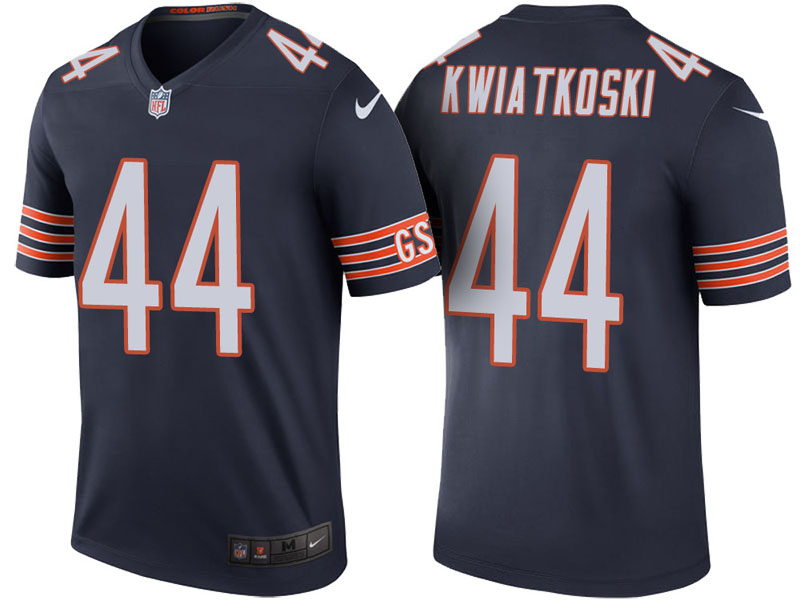 Chicago Bears #44 Nick Kwiatkoski Navy Color Rush Legend Jersey