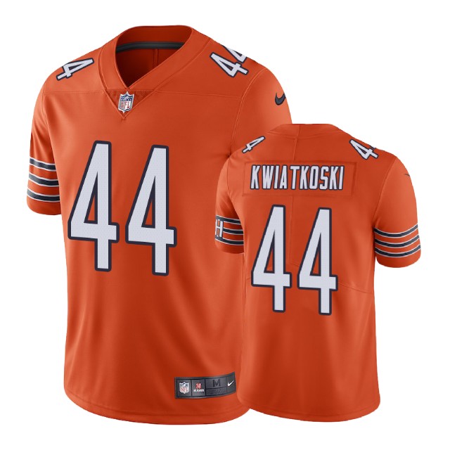 Chicago Bears #44 Nick Kwiatkoski Orange Player Alternate Vapor Untouchable Limited Jersey