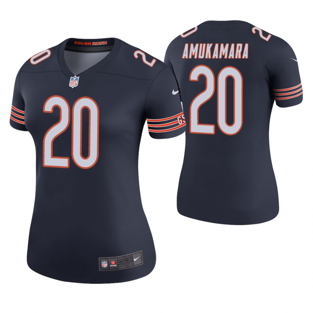 Women Chicago Bears #20 Prince Amukamara Navy Color Rush Legend Jersey