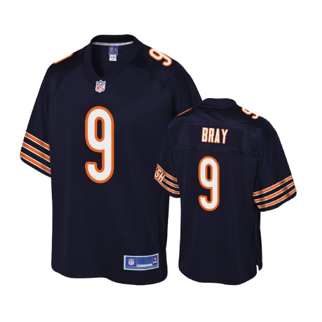 Youth Chicago Bears #9 Tyler Bray Navy Player Pro Line Jersey