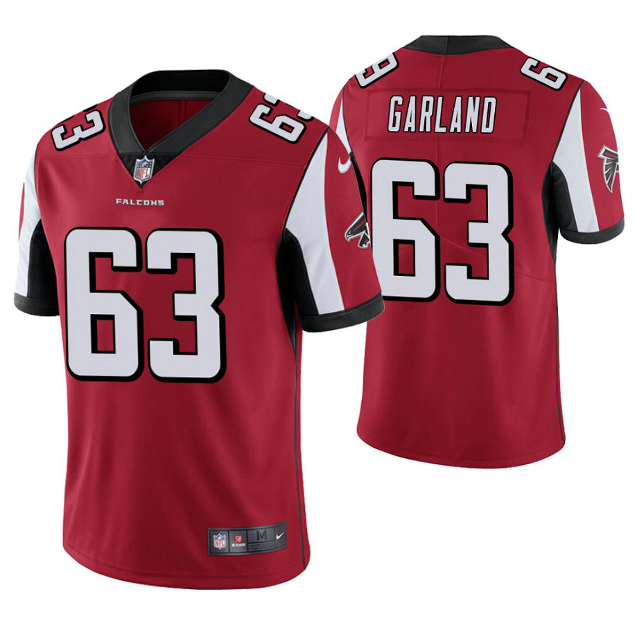 Atlanta Falcons #63 Ben Garland Red Vapor Untouchable Limited Player Jersey