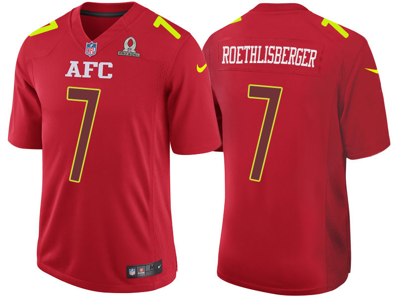 2017 Pro Bowl AFC Ben Roethlisberger Red Game Jersey 2017 Pro Bowl AFC Ben Roethlisberger Red Game Jersey