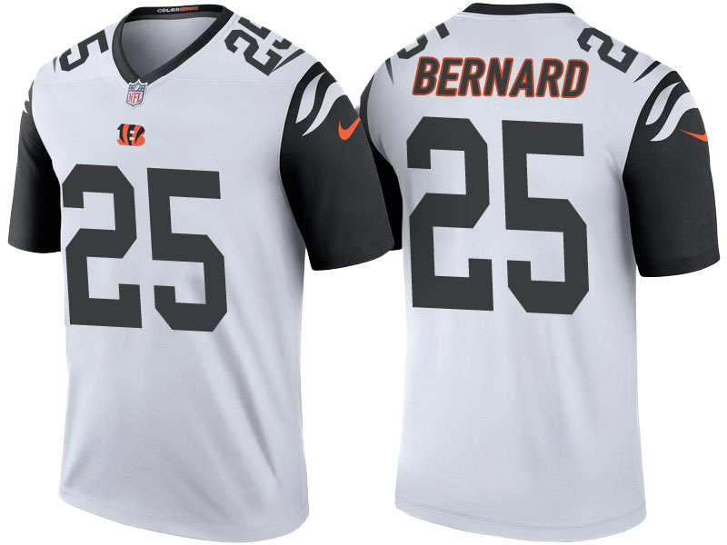 Cincinnati Bengals #25 Giovani Bernard White Color Rush Legend Jersey Cincinnati Bengals #25 Giovani Bernard White Color Rush Legend Jersey