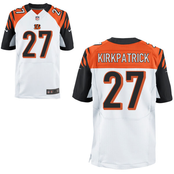 Cincinnati Bengals #27 Dre Kirkpatrick White Alternate Elite Jersey With Super Bowl LVI Patch Cincinnati Bengals #27 Dre Kirkpatrick White Alternate Elite Jersey With Super Bowl LVI Patch