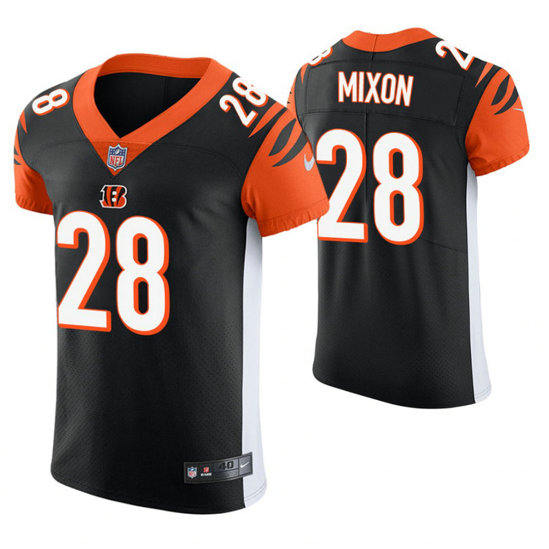 Cincinnati Bengals #28 Joe Mixon Black Elite Jersey Cincinnati Bengals #28 Joe Mixon Black Elite Jersey