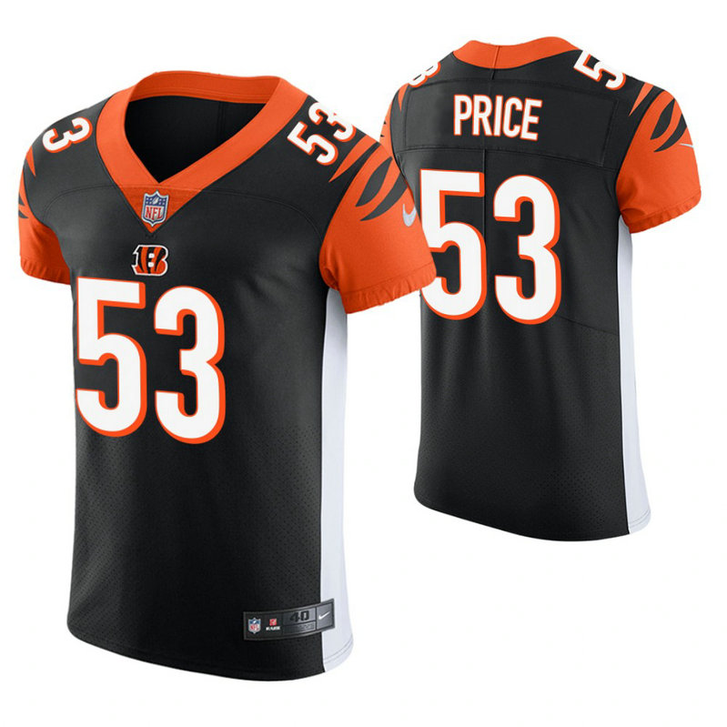 Cincinnati Bengals #53 Billy Price Black Elite Jersey Cincinnati Bengals #53 Billy Price Black Elite Jersey