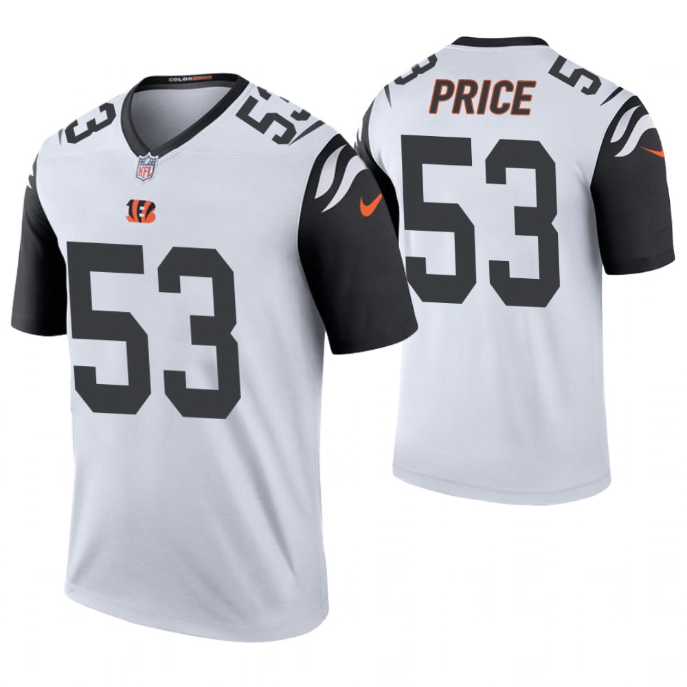 Cincinnati Bengals #53 Billy Price White Color Rush Legend Jersey Cincinnati Bengals #53 Billy Price White Color Rush Legend Jersey