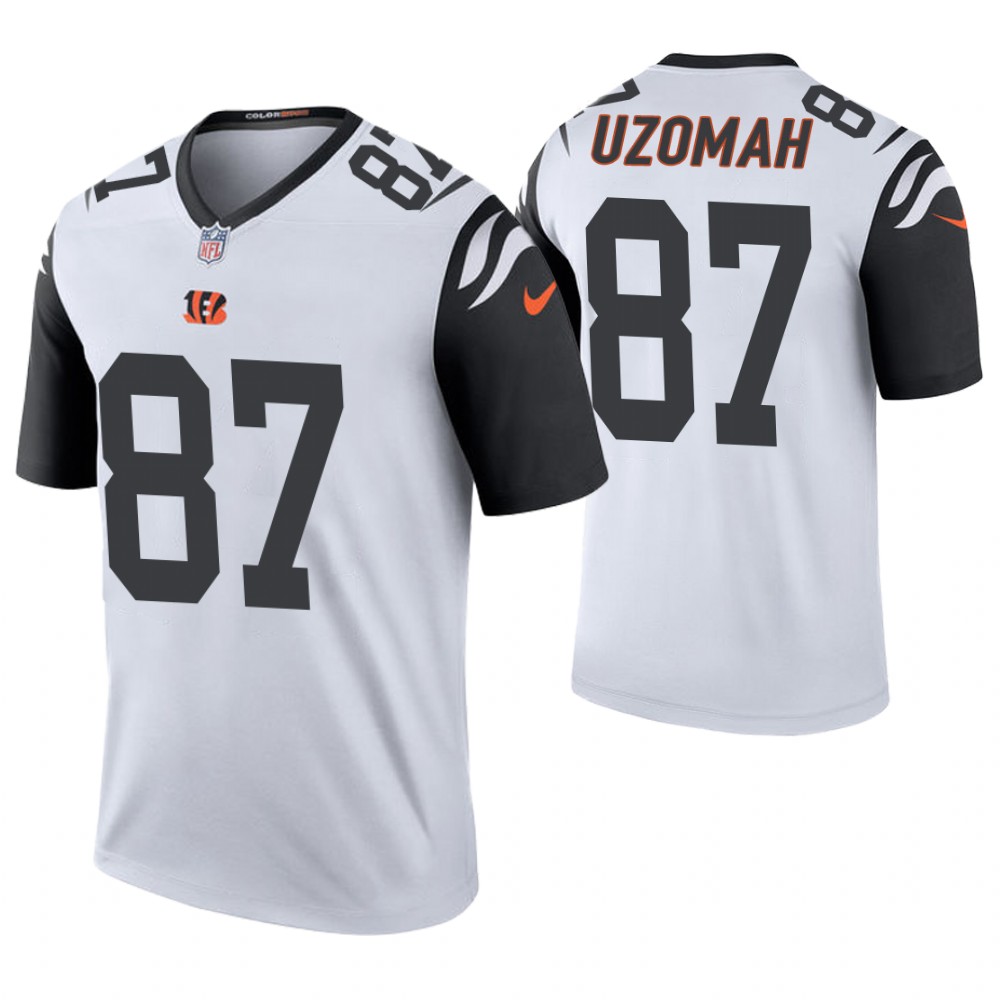 Cincinnati Bengals #87 C. J. Uzomah White Color Rush Legend Jersey Cincinnati Bengals #87 C. J. Uzomah White Color Rush Legend Jersey