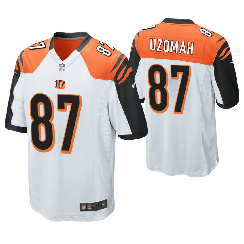 Cincinnati Bengals #87 C. J. Uzomah White Game Jersey Cincinnati Bengals #87 C. J. Uzomah White Game Jersey