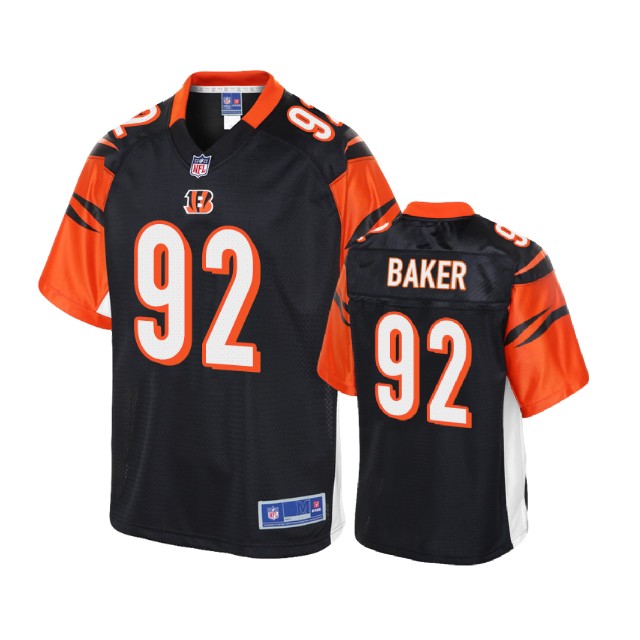 Cincinnati Bengals #92 Chris Baker Black Player Pro Line Jersey With Super Bowl LVI Patch