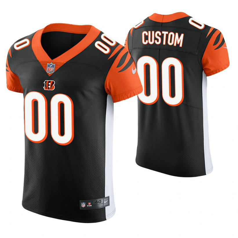 Cincinnati Bengals Black Elite Customized Jersey Cincinnati Bengals Black Elite Customized Jersey