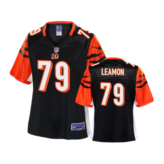 Women Cincinnati Bengals #79 Javarius Leamon Black Player Pro Line Jersey Women Cincinnati Bengals #79 Javarius Leamon Black Player Pro Line Jersey