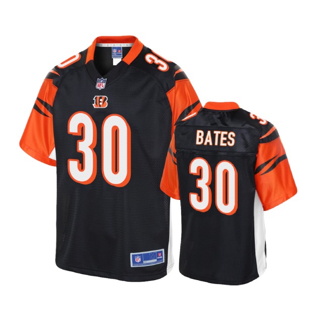Youth Cincinnati Bengals #30 Jessie Bates Black Player 2018 Draft Jersey With Super Bowl LVI Patch