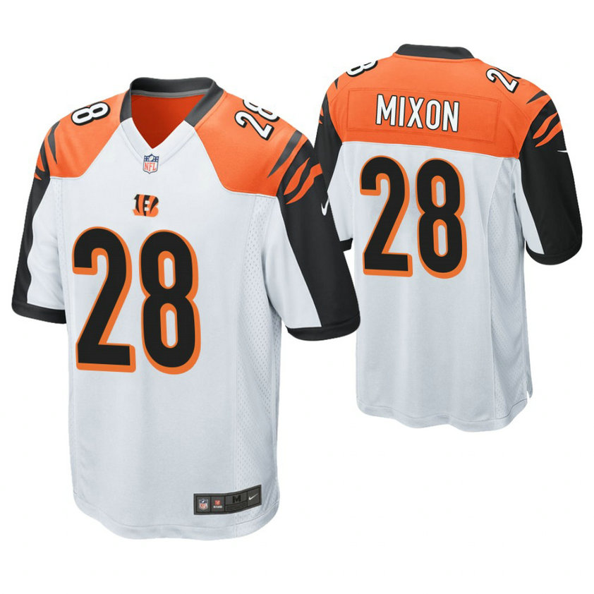 Cincinnati Bengals #28 Joe Mixon White Game Jersey Cincinnati Bengals #28 Joe Mixon White Game Jersey