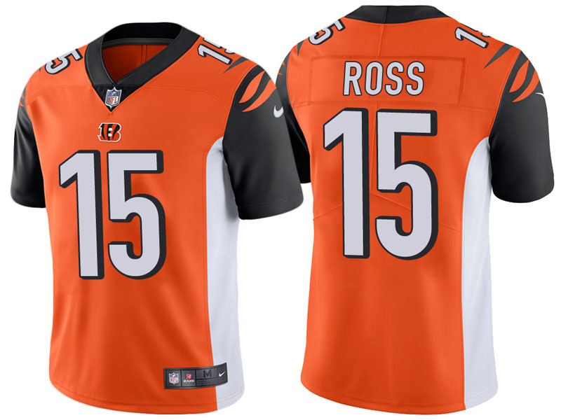 Cincinnati Bengals #15 John Ross Orange Vapor Untouchable Limited Jersey Cincinnati Bengals #15 John Ross Orange Vapor Untouchable Limited Jersey
