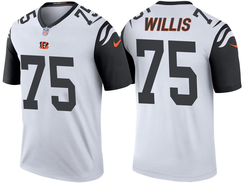 Cincinnati Bengals #75 Jordan Willis White Color Rush Legend Jersey Cincinnati Bengals #75 Jordan Willis White Color Rush Legend Jersey