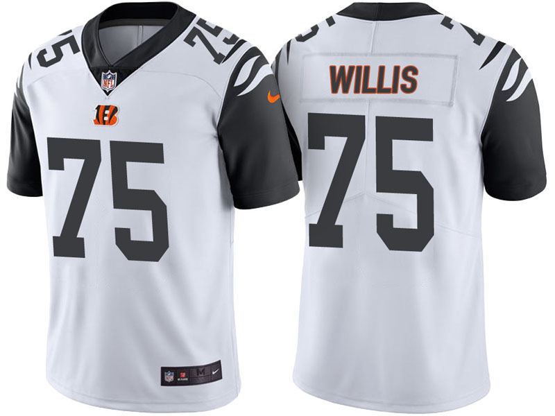 Cincinnati Bengals #75 Jordan Willis White Color Rush Limited Jersey Cincinnati Bengals #75 Jordan Willis White Color Rush Limited Jersey