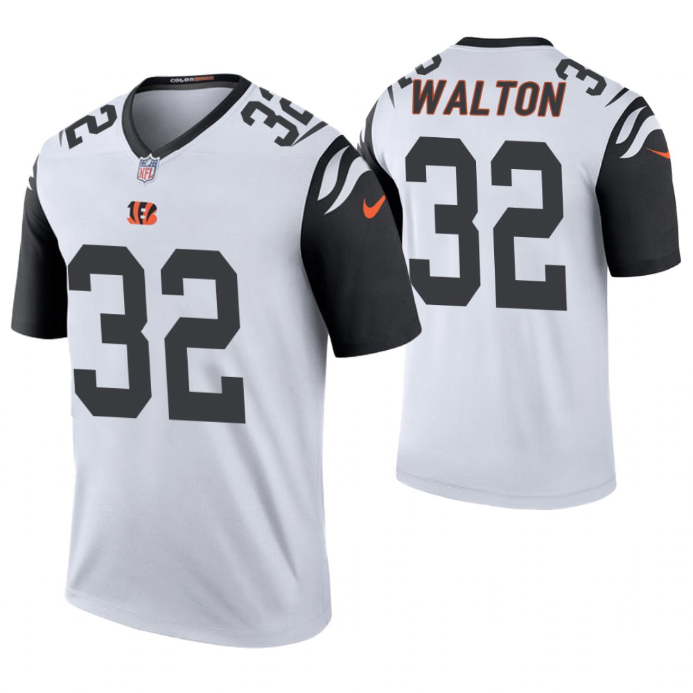 Cincinnati Bengals #32 Mark Walton White Color Rush Legend Jersey Cincinnati Bengals #32 Mark Walton White Color Rush Legend Jersey