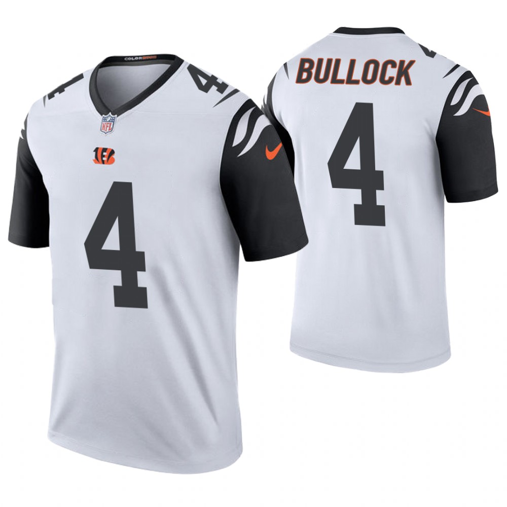 Cincinnati Bengals #4 Randy Bullock White Color Rush Legend Jersey Cincinnati Bengals #4 Randy Bullock White Color Rush Legend Jersey