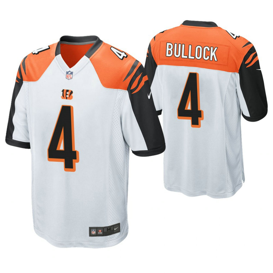 Cincinnati Bengals #4 Randy Bullock White Game Jersey Cincinnati Bengals #4 Randy Bullock White Game Jersey