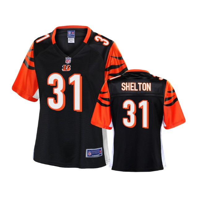 Women Cincinnati Bengals #31 Sojourn Shelton Black Player Pro Line Jersey Women Cincinnati Bengals #31 Sojourn Shelton Black Player Pro Line Jersey