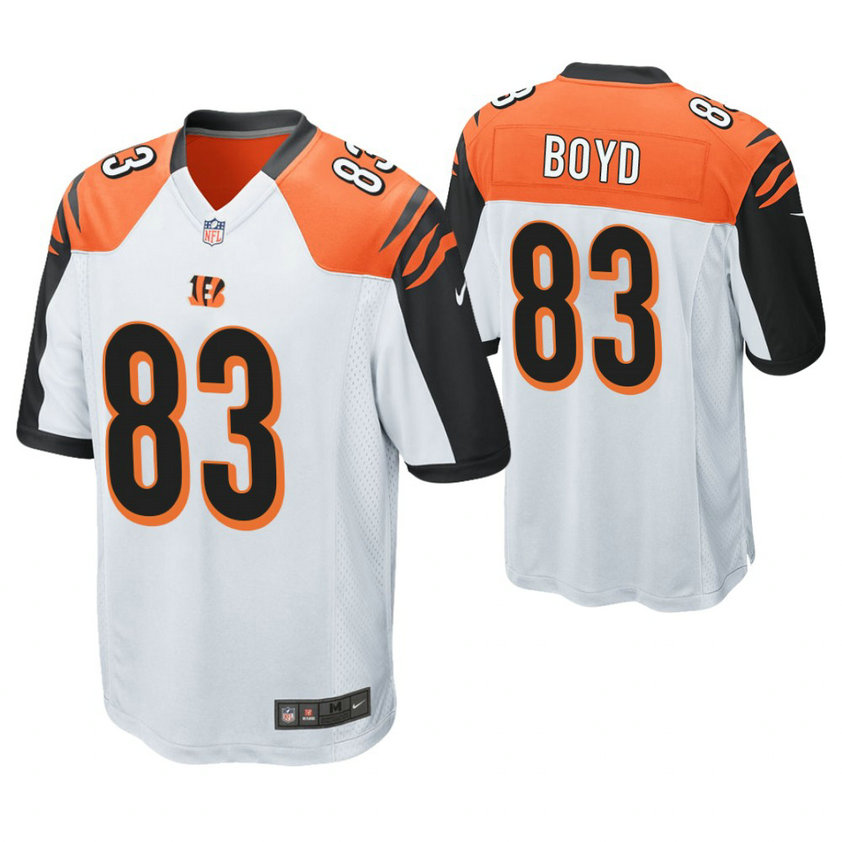 Cincinnati Bengals #83 Tyler Boyd White Game Jersey