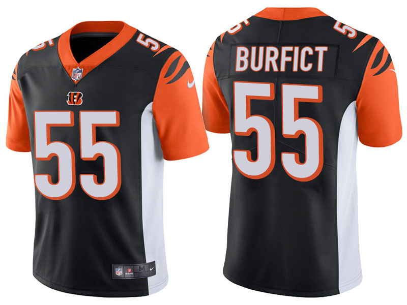 Cincinnati Bengals #55 Vontaze Burfict Black Vapor Untouchable Limited Jersey With Super Bowl LVI Patch Cincinnati Bengals #55 Vontaze Burfict Black Vapor Untouchable Limited Jersey With Super Bowl LVI Patch
