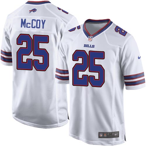 Buffalo Bills #25 LeSean McCoy Game White Football Jersey Buffalo Bills #25 LeSean McCoy Game White Football Jersey