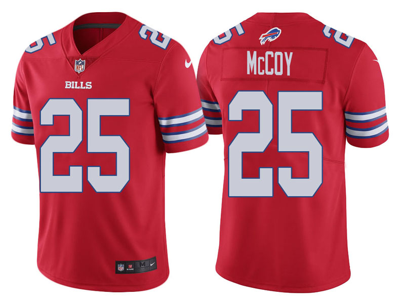 Buffalo Bills #25 LeSean McCoy Red Color Rush Limited Jersey