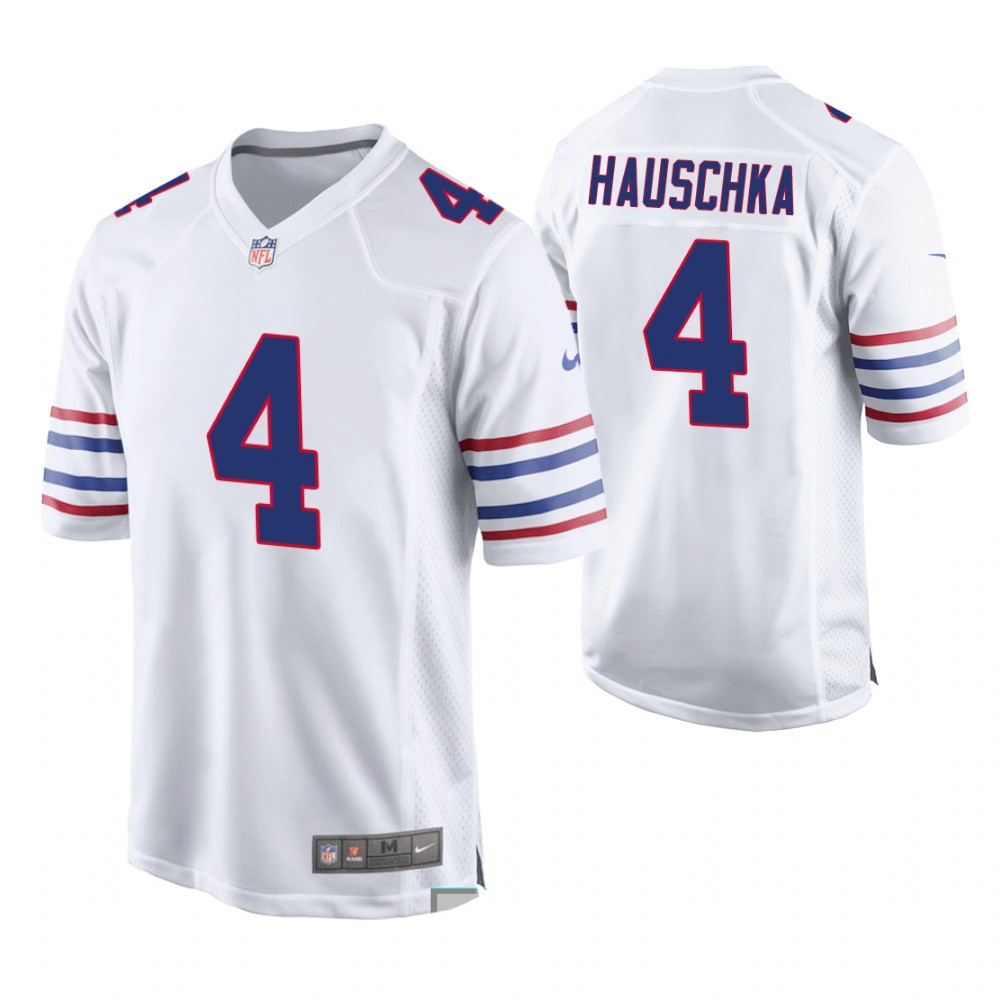 Buffalo Bills #4 Steven Hauschka White Elite Jersey
