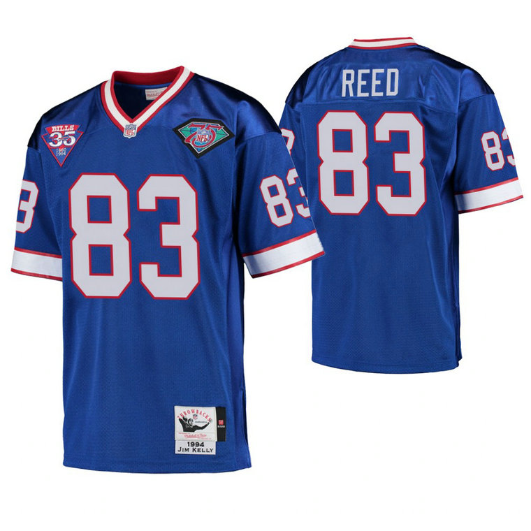 Buffalo Bills #83 Andre Reed Royal Vintage Replica Retired Player Jersey