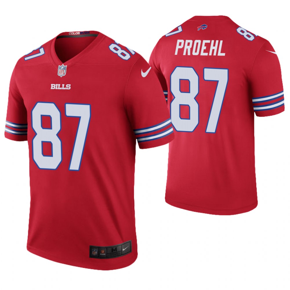 Buffalo Bills #87 Austin Proehl Red Color Rush Legend Jersey Buffalo Bills #87 Austin Proehl Red Color Rush Legend Jersey
