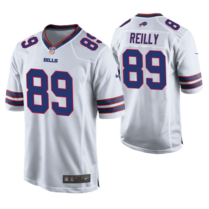 Buffalo Bills #89 Brandon Reilly White Game Jersey Buffalo Bills #89 Brandon Reilly White Game Jersey