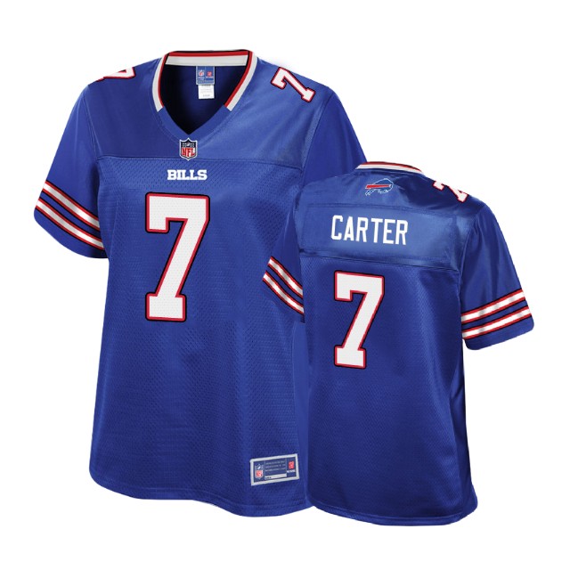 Women Buffalo Bills #7 Cory Carter Royal Player Pro Line Jersey