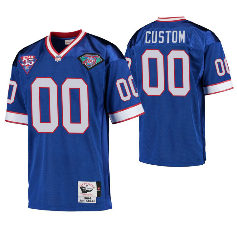 Buffalo Bills Royal Vintage Replica Customized Jersey Buffalo Bills Royal Vintage Replica Customized Jersey
