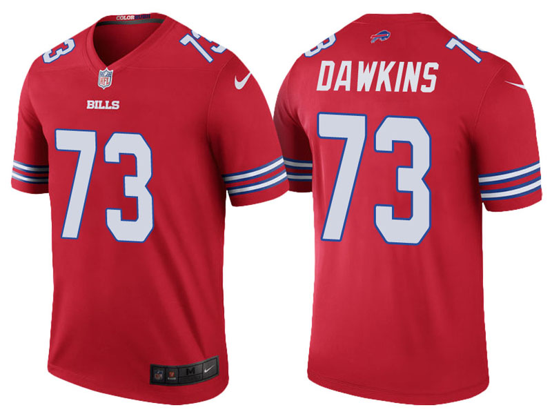 Buffalo Bills #73 Dion Dawkins Red Color Rush Legend Jersey Buffalo Bills #73 Dion Dawkins Red Color Rush Legend Jersey
