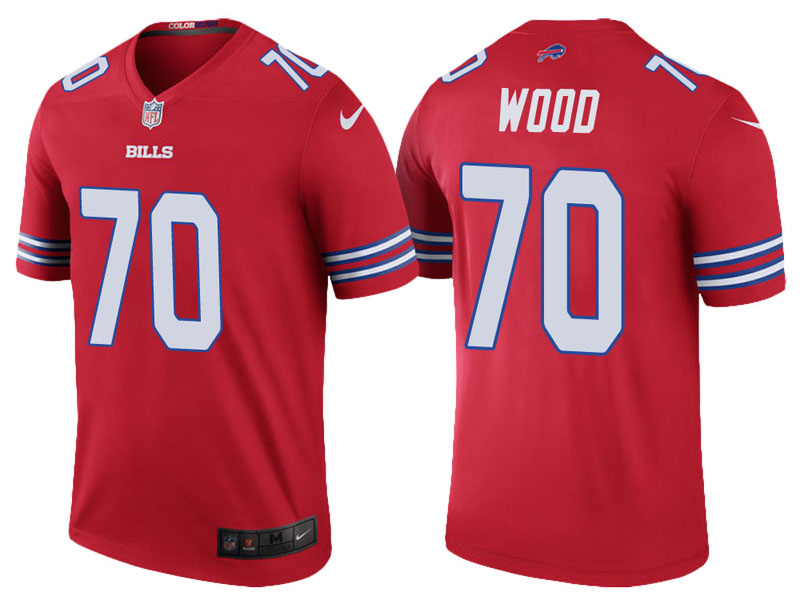 Buffalo Bills #70 Eric Wood Red Color Rush Legend Jersey Buffalo Bills #70 Eric Wood Red Color Rush Legend Jersey