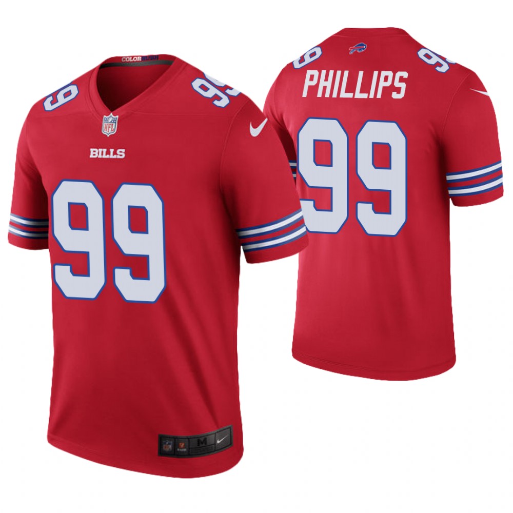 Buffalo Bills #99 Harrison Phillips Red Color Rush Legend Jersey