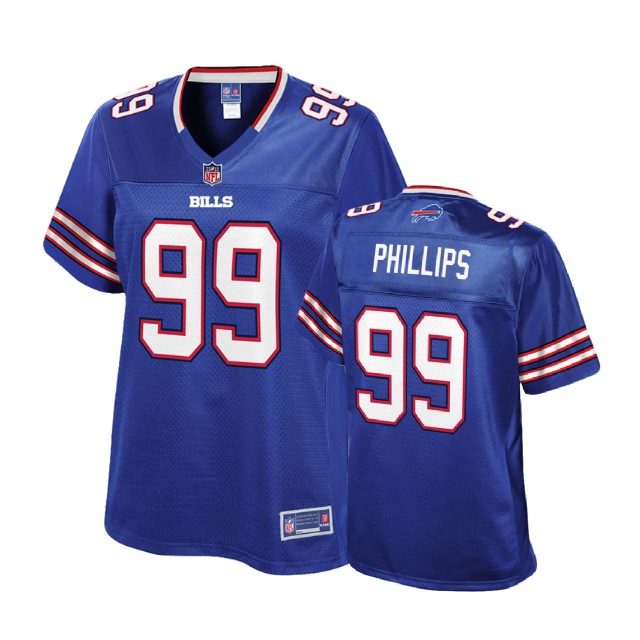 Women Buffalo Bills #99 Harrison Phillips Royal Player Pro Line Jersey Women Buffalo Bills #99 Harrison Phillips Royal Player Pro Line Jersey
