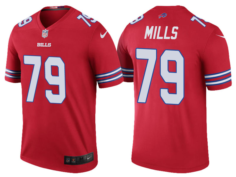 Buffalo Bills #79 Jordan Mills Red Color Rush Legend Jersey Buffalo Bills #79 Jordan Mills Red Color Rush Legend Jersey