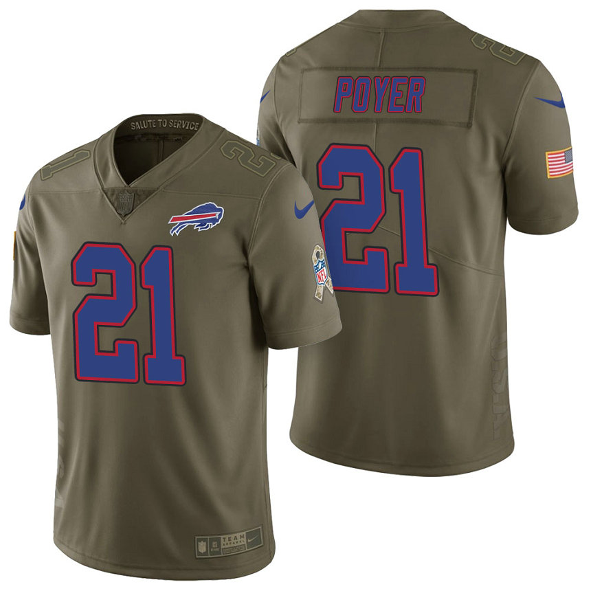 Buffalo Bills #21 Jordan Poyer Olive 2017 Salute to Service Limited Jersey Buffalo Bills #21 Jordan Poyer Olive 2017 Salute to Service Limited Jersey