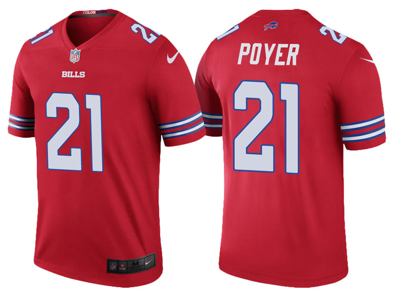Buffalo Bills #21 Jordan Poyer Red Color Rush Legend Jersey Buffalo Bills #21 Jordan Poyer Red Color Rush Legend Jersey