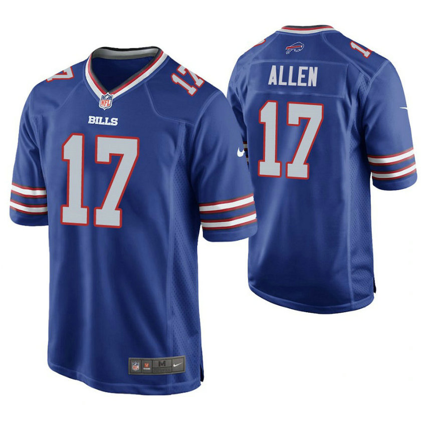 Buffalo Bills #17 Josh Allen Royal Game Jersey