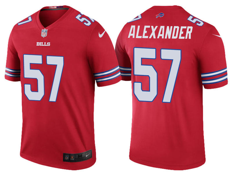 Buffalo Bills #57 Lorenzo Alexander Red Color Rush Legend Jersey Buffalo Bills #57 Lorenzo Alexander Red Color Rush Legend Jersey